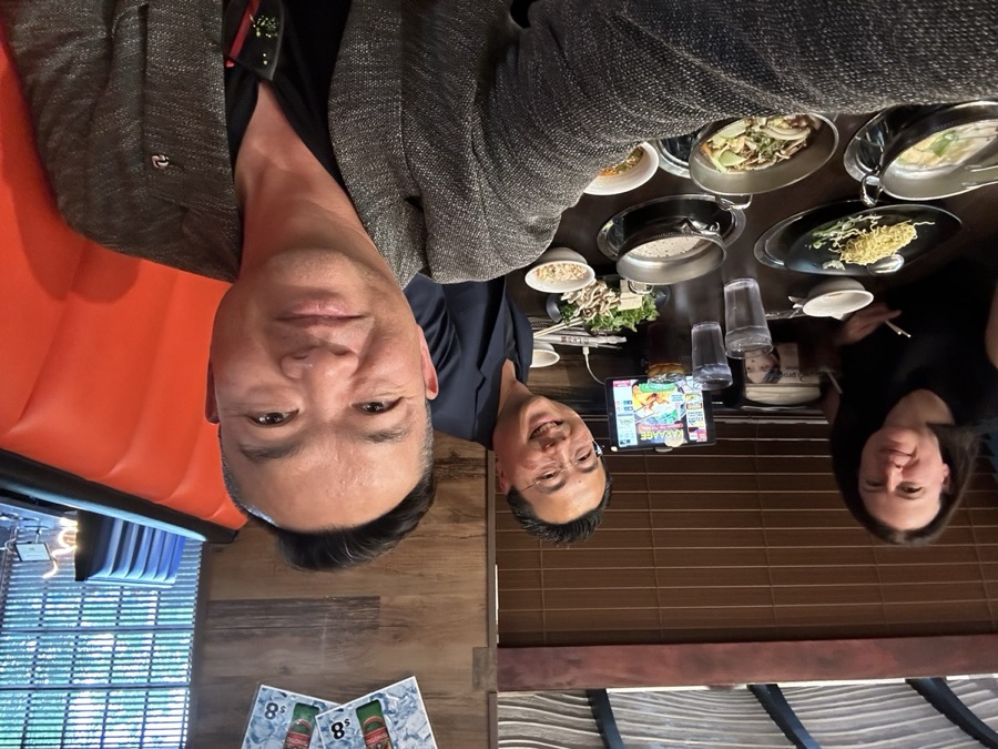 Team dinner with the design partners